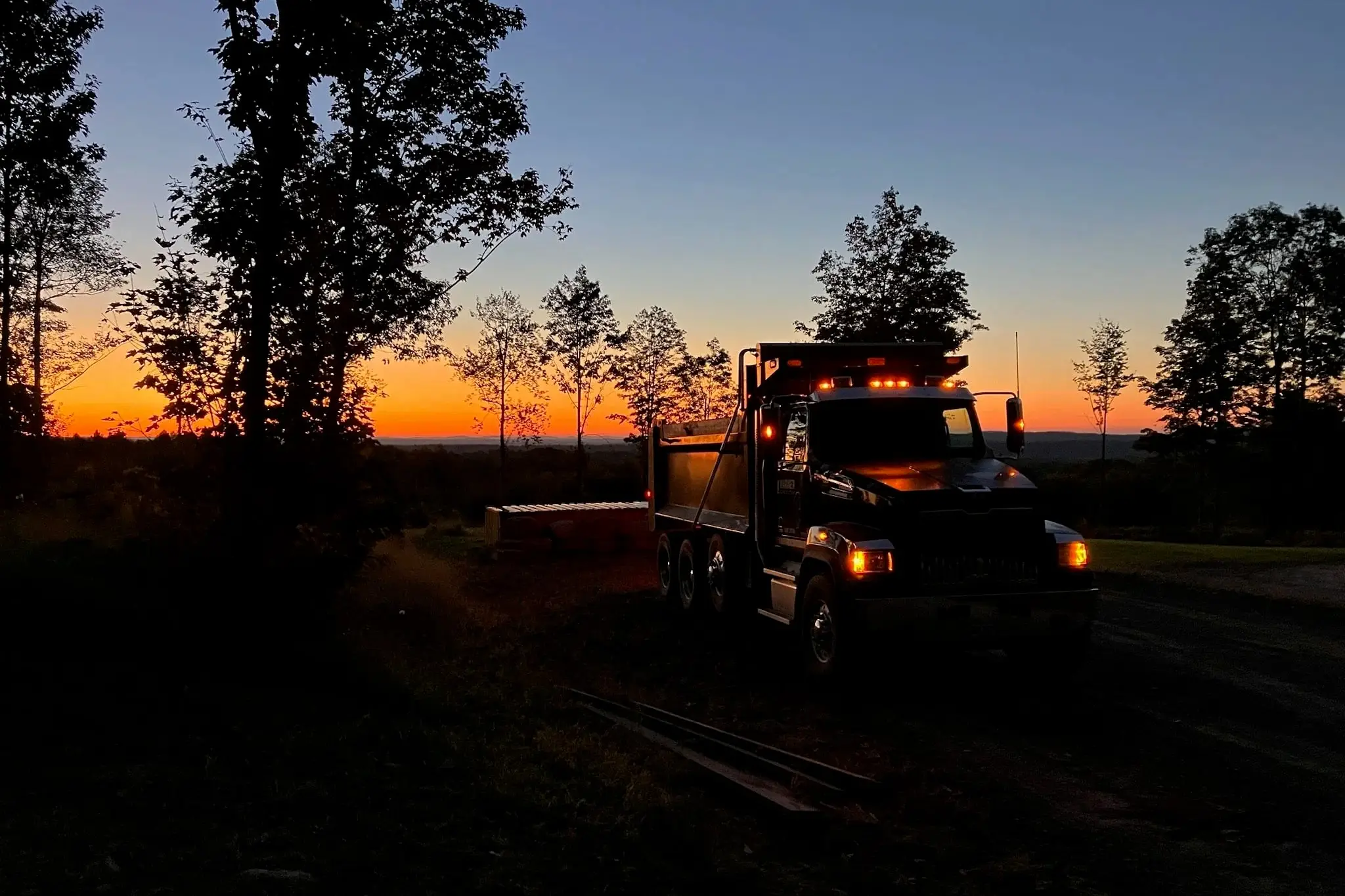 The Mariner Construction crew at work on a Central Maine job site